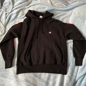 Champion Reverse Weave Arm Script Hoodie